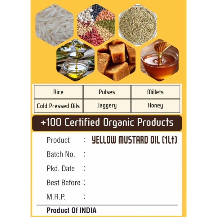 Yellow Mustard Oil – 1Lt - Image 2