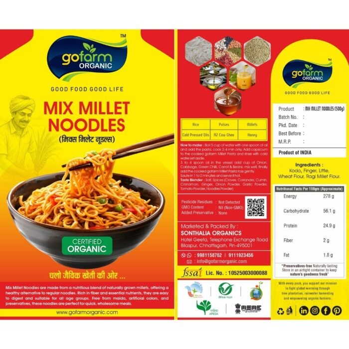 Mix Millet Noodles – 180g - Image 2