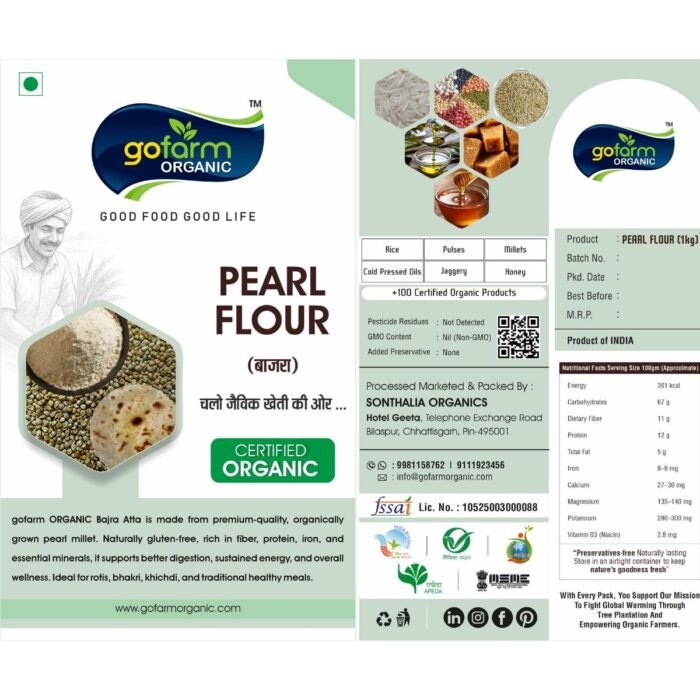 Pearl Millet Flour (Bajra Aata) – 1kg - Image 2